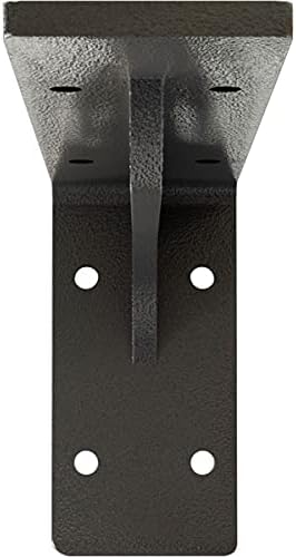 Ekena Millwork BKTM02X08X04EBHGY Steel Bracket Embrey, 2"W x 8"D x 4 1/4"H, Hammered Gray
