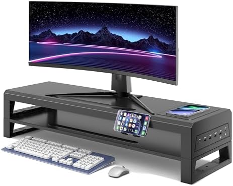 Computer monitor stand (Wireless Charging, Two-layer 700mm)