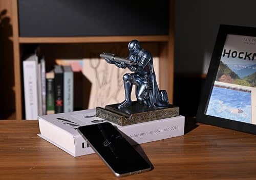 Windbreaker Soldier Knight Pen Holder Personalized Desk Accessory Blue