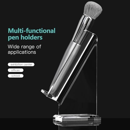 SANRUI Acrylic Pen Holder Desktop Display, Clear Vertical Pencil Stand