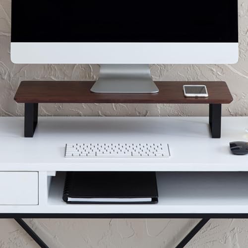 Anji Mountain Monitor Stand for Desk - Desktop Organizer & Laptop Riser, Ergonomic Monitor Riser, Space-Saving, Durable,