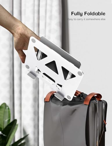Aoviho Adjustable Laptop Stand for Desk,Portable Laptop Stand Holder and Riser,Foldable Aluminum Notebook Computer Stand
