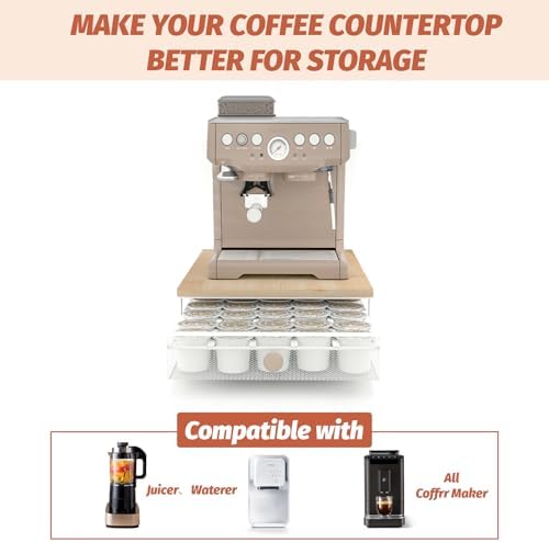Sedegn Coffee Pod Storage Drawer: Holds 35 K-Cup Pods Coffee Pod Organizer