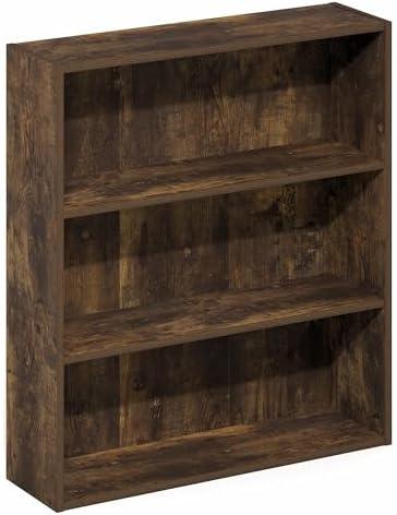 3-Tier Bookshelf, Cube Storage Organizer Bookcase, Book Shelf with Open Shelf, 7 x 24 x 26, for Home Office, Living Room