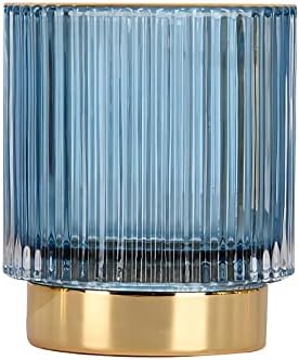 DASITON Makeup Brush holder Organizer,Crystal Cosmetic Makeup Brush Glass Brushes Storage Holder, Vintage Make Up Brush 