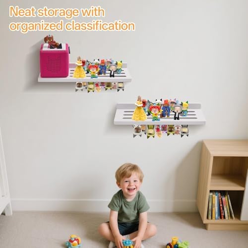 Gieanoo for Tonie Shelf with Wall Mount Storage 30-36 Characters,White