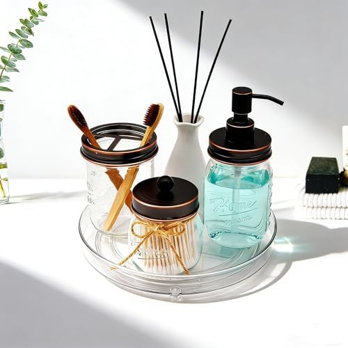 Lazy Susan Turntable Food Storage Container for Cabinets, Pantry, Refrigerator, Countertops, BPA Free - Spinning Organ-i