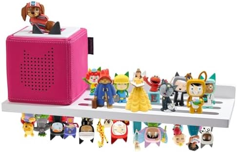 Gieanoo for Tonie Shelf with Wall Mount Storage 30-36 Characters,White