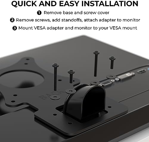 HumanCentric VESA Mount Adapter Compatible for LG Monitors 75x75, 100x100mm