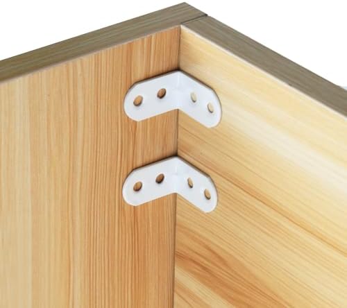 Coshar 40pcs Iron Small Bracket L Brackets Heavy Duty Bracket (29x29x18mm)