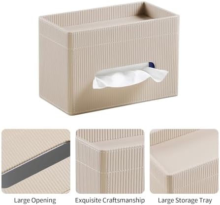 Rectangular Tissue Box Cover PU Leather Tissue Box Holder Rectangle