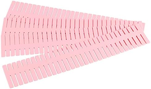 ZOENHOU 60 PCS DIY Drawer Divider Organizers, Pink Grid Drawer Dividers, Adjustable Premium Plastic Organizers for Makeu
