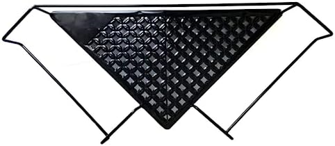 Bioristar Office Cubicle Floating Corner Shelf 2 Pack Iron Wire Desk Sundries Storage Rack Corner Hanging Shelf Black Ir
