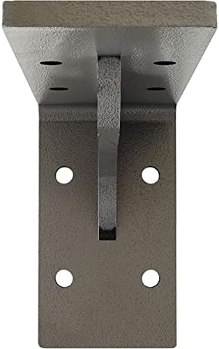 Ekena Millwork BKTM02X06X03EBHSV Steel Bracket Embrey, 2" W x 6" D x 3 3/4" H, Hammered Silver