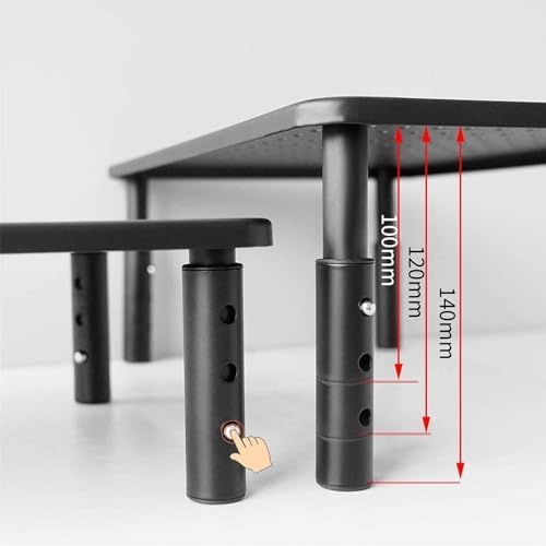 suptek Monitor Stand Riser for Computer,Laptop,Printer, Notebook and All Flat Screen Display with Vented Metal Platform,