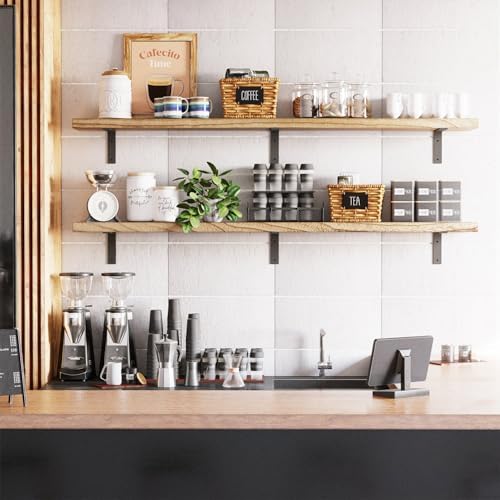 Shelf Brackets 6 Inch Wall L Brackets 8PCS Heavy Duty for Shelves Metal White Rustic Industrial Brackets for DIY Opening