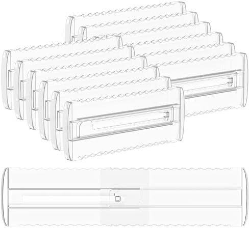 12 Pack 4" High Drawer Dividers for Clothes, 10.2"-16.5" Expandable