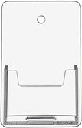 Marketing Holders Business Card Holder Wall Mount for 2" x 3.5" Vertical Reminder Cards Hanging Hardware Included Use for Consultant Firms Hotels Resorts Spas Concierge Schools Sturdy Clear