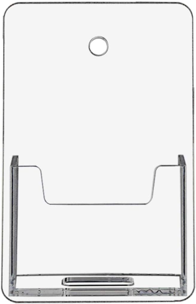 Marketing Holders Business Card Holder Wall Mount for 2" x 3.5" Vertical Reminder Cards Hanging Hardware Included Use for Consultant Firms Hotels Resorts Spas Concierge Schools Sturdy Clear