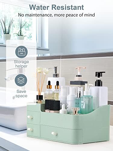 Makeup Organizer with Drawers,Large Capacity Countertop Organizer for Vanity,Bathroom and Bedroom Desk Cosmetics Organiz