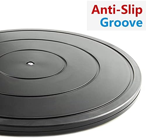 16 Inch Lazy Susan Turntable - Heavy Duty Rotating Swivel Steel Ball Bearings - Flat Base Stand for TV/Computer/Monitor/