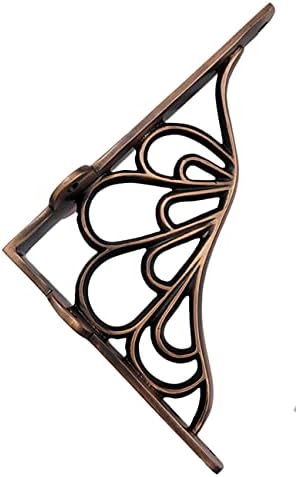 Adonai Hardware Alvah Brass Decorative Shelf Bracket (Supplied as 2 Pieces per Pack) - Antique Copper