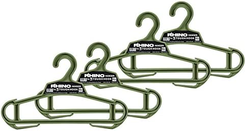 Rhino Tough Hook Heavy Duty Clothes Hangers, USA-Made, Body Armor 4 Foliage