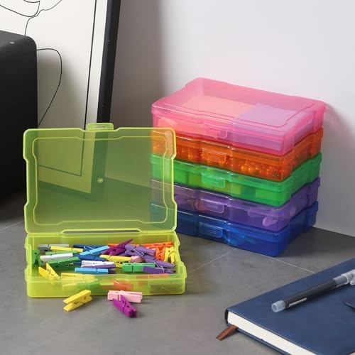 novelinks 24 Pack 4"x6" Photo Storage Boxes and Picture Organizer (Color)