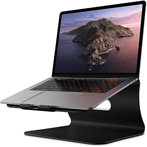 Laptop Stand, Aluminum Notebook Holder Riser Heat-Vent for MacBook Air/Pro, Dell, HP, Lenovo, Microsoft Surface, Samsung