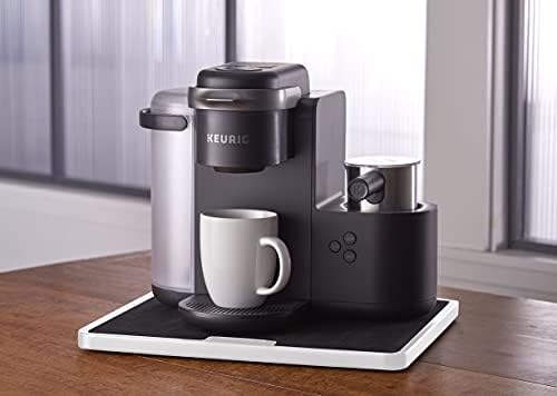 Nifty Large Appliance Rolling Tray - White, Home Kitchen Counter Organizer, Integrated Rolling System, Non-Slip Pad Top 