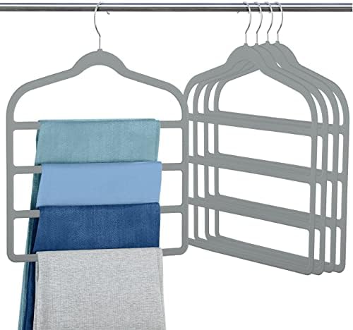 Velvet Pant Clothes Hanger Space Saving Non Slip Hanger Jean Slack Hangers