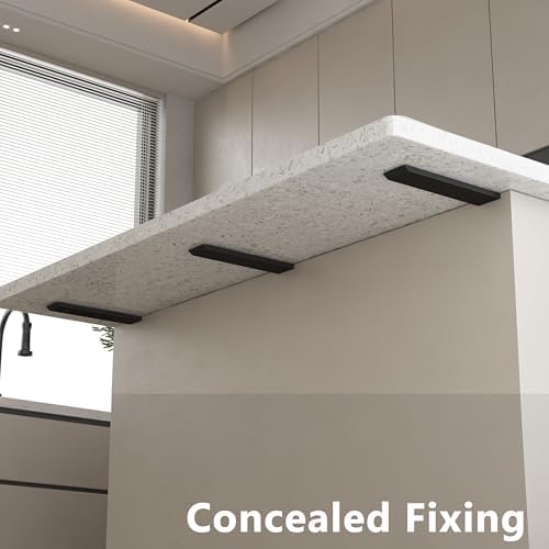 NEODROP 6-Pack 10 Inch Countertop Support Brackets, Heavy Duty L Brackets for Quartz/Wood/Laminate/Granite Countertops |