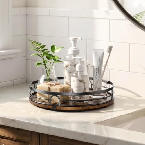 2 Pack 10" 12" Lazy Susan Turntable Organizer for Table Top