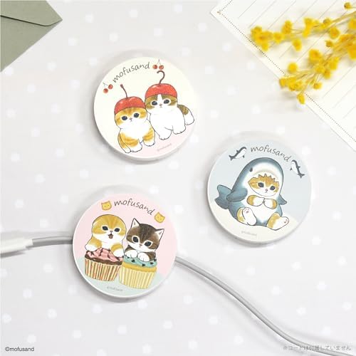 Gourmandies mofusand Cord Reel Case, Shark Nyan, MOFU-33A