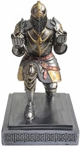 King's Guard Knight Pen Holder with a Letter Opener Desk Organizers Iron
