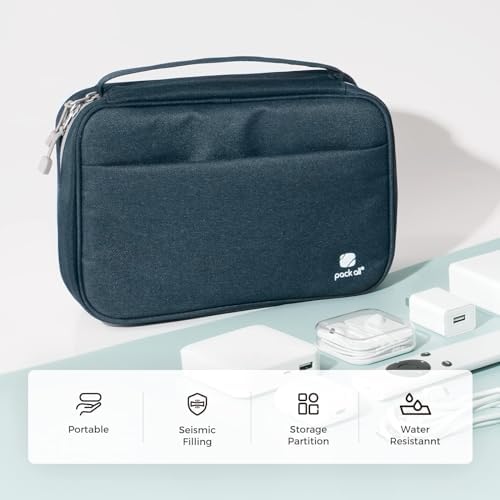 pack all Electronic Organizer Plus, Shockproof Cable Organizer Bag