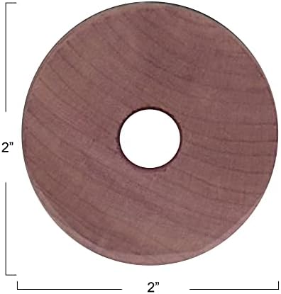 Household Essentials 14316-1 Cedar Fresh Red Cedar Wood Rings for Hangers | Set of 20