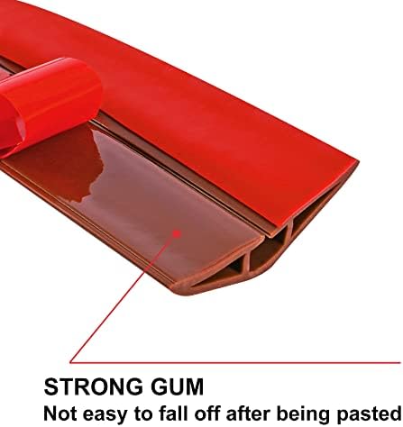10Ft Floor Cord Cover Brown Silicone Cable Protector Easy to Install Wire Organizer and Hider for Home, Office, Garage (