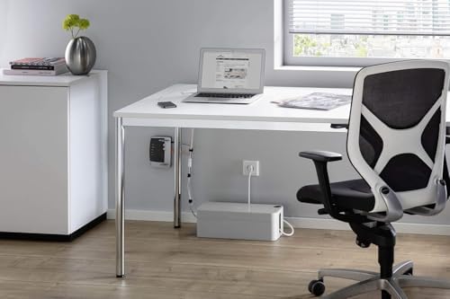 Durable, Cable Management Box Organizer, Gray, Large