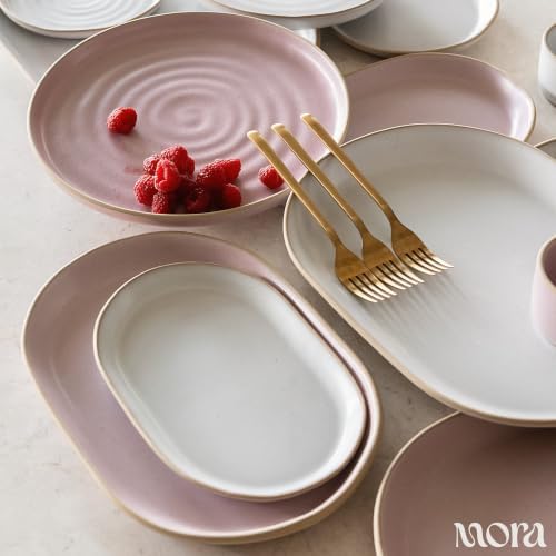 Mora Ceramic Decorative Tray - 10.6in Dish for Jewelry, Soap Dispenser, Perfume, Makeup, Accessories, Candle, in the Bat