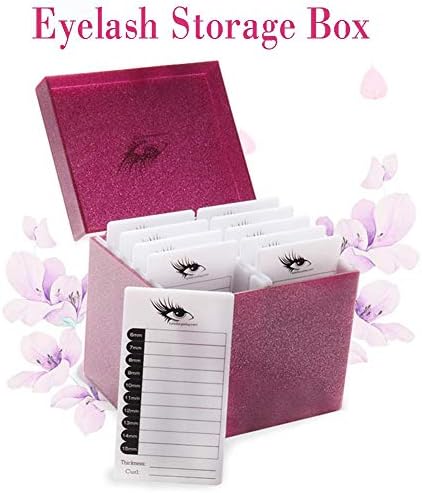 10 Layers Acrylic Eyelash Storage Box,Eyelash Holder Extension Tool,Makeup Organizer False Eyelashes Glue Pallet Holder,