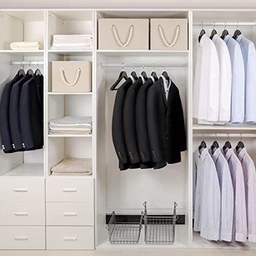 TOPIA HANGER Wooden Coat Hangers 30 Pack, Black Wood Suit Hangers