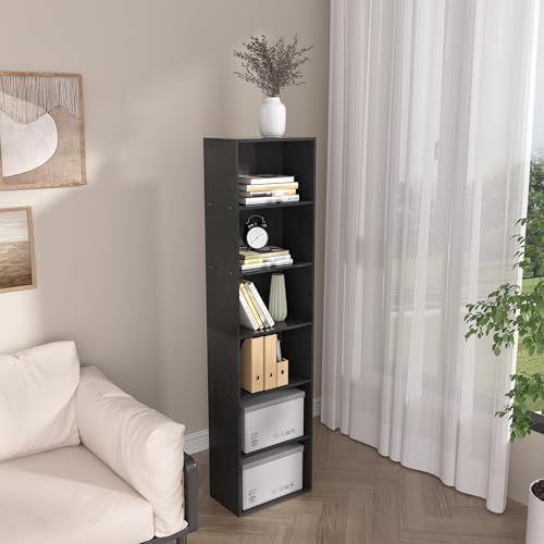 Wooden 6 Cube Storage Organizer, Vintage Brown 6 Cube Storage Shelf, 6 Tier Closet Organizers Storage Cubes Display Cubb