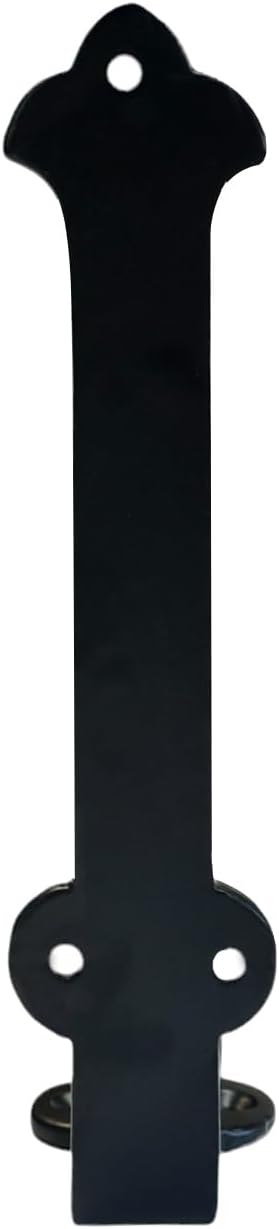 NACH Decorative Shelf Brackets, 4 Pack of 7.25 x 1.6 x 7.25 inch Black Cast Iron Shelf Brackets - Decorative Brackets for Mounting - Industrial Style Brackets - Slim Version - AD-90-064M