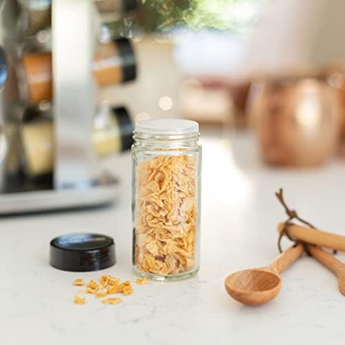 Orii 20 Jar Rotating Spice Rack with Spices Included & 5-Year Free Spice Refill Program – Stainless Steel Countertop Spi