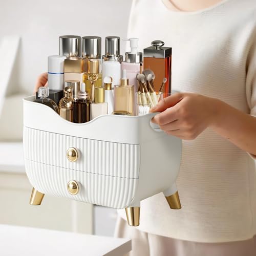 Makeup Organizer Countertop, Large Capacity Skincare Organizer for Vanity