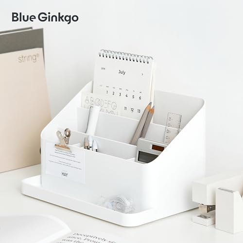 BLUE GINKGO Desk Organizer, Office Supplies, Green, Made in Korea