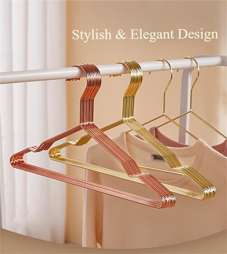 Copper Metal Hangers, 17 Inch 4.0mm Heavy Duty Wire 20 Pack