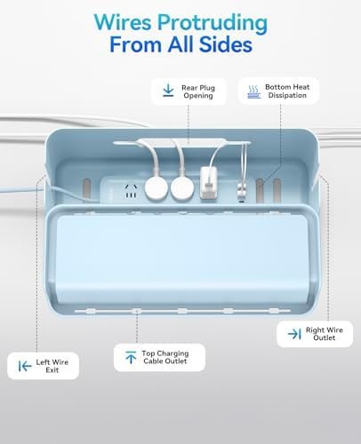 ORICO Cable Management Box, Keeping Cords Tidy and Protected from Damage