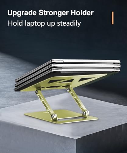 Aoviho Laptop Stand for Desk,Adjustable Laptop Stand Holder and Riser,Foldable Aluminum Notebook Computer Stands for Mac
